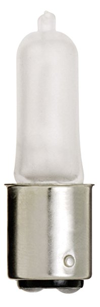 Satco S1982 120V 50-Watt T4 DC Bayonet Base Light Bulb, Frosted