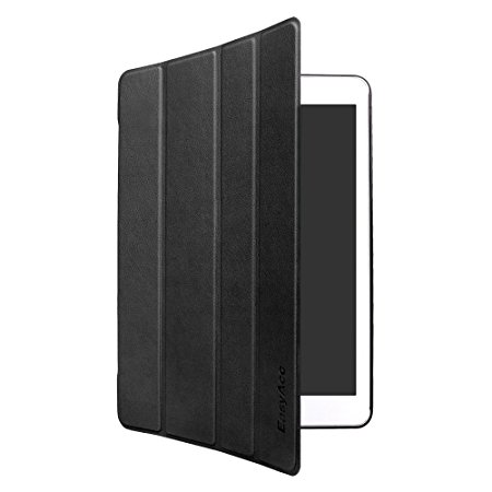 EasyAcc® Ultra Slim iPad Air Smart Case Cover with Stand / Auto Sleep Wake-up for Apple iPad Air / iPad 5 (Top Premium PU Leather, Folded Cover Design, Black)