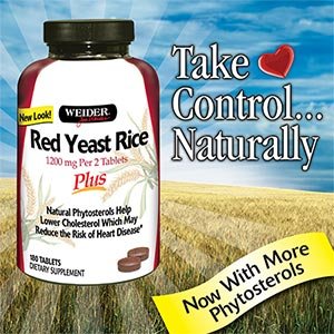Red Yeast Rice Plus 600mg (per tablet) with Phytosterols - 180 Tablets