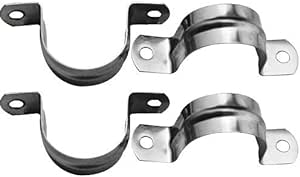 Wideskall® 3/4" inch Heavy Duty Pipe Tube Conduit Steel Hanger U Strap Clamps Clip w/Screws (Pack of 12)