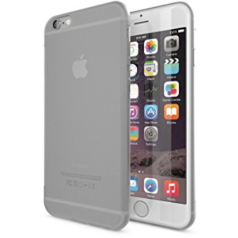 iPhone 6 / 6S Case, Moduro [Anti-Slip Series] Premium Ultra Thin Matte TPU Minimalist Case (iPhone 6/6S) (Transparent White)