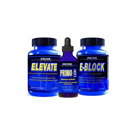 #1 Muscle Building Stack - Testosterone Booster, Anabolic Growth Recovery Support & Estrogen Blocker - 3 Bottles - Best Lean Muscle Mass Building Stack (Level 1 with Primo Strength 1110)
