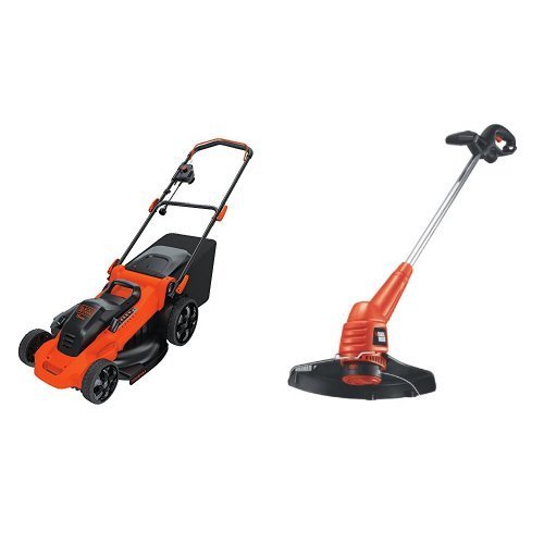 Black   Decker 13-Amp Corded Mower and 13-inch String Trimmer Bundle