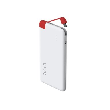 OLALA 4000mAh Power Bank Charger with Built-in USB Cable External Battery Pack for Smartphones and Tablets