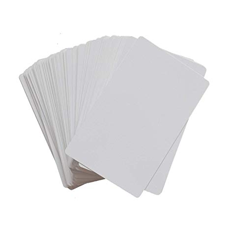 100pcs sublimation Metal business cards laser engraved Metal Business Cards Sublimation Blanks 3.4x2.1in Thicknes (0.30mm) (White)