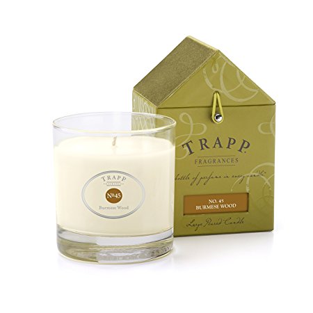 Trapp Signature Home Collection No. 45 Burmese Wood Poured Candle, 7-Ounce