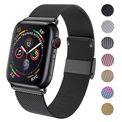 GBPOOT Compatible for Apple Watch Band 38mm 40mm 42mm 44mm, Wristband Loop Replacement Band for Iwatch Series 5,Series 4,Series 3,Series 2,Series 1