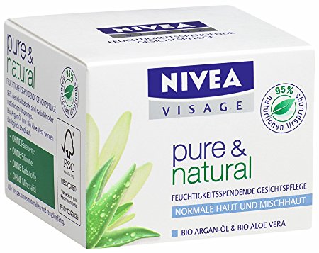 Nivea Visage Pure & Natural Day Cream for Normal / Combination Skin 50 Ml