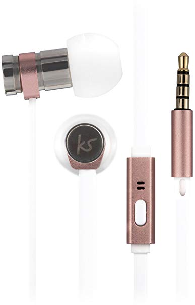 KitSound Nova In-Ear Headphone with Microphone for Smartphones and Tablets - Rose Gold