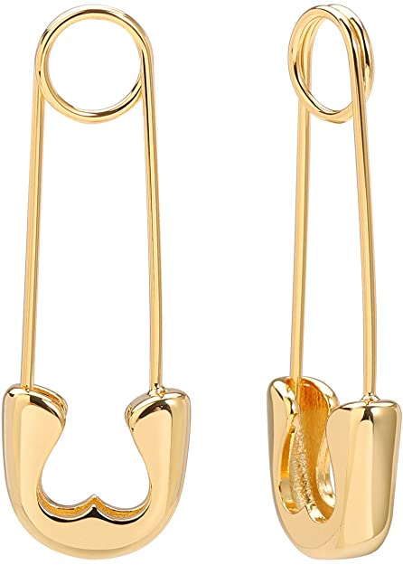 Safety Pin Hoop Earrings Minimalist Cartilage Earrings Personalized Jewelry Gift for Women