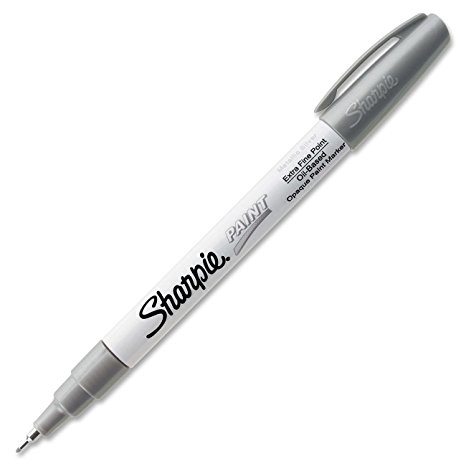 Sharpie Oil-Based Paint Marker, Extra Fine Point, Single, Silver (SAN35533)