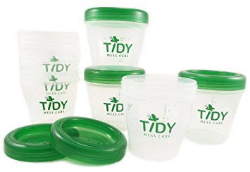 Baby Food Plastic Containers, Pack of 12, 4 oz each. Perfect for storing homemade baby food. BPA free, Non-toxic, and Eco-friendly.