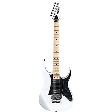 Ibanez Prestige RG655M 6-String Electric Guitar with Case, Basswood Body, 24 Frets, Maple/Walnut Neck, Maple Fretboard, Passive Pickup, White