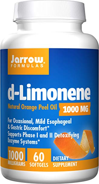 Jarrow Formulas D-Limonene, Stimulates Phase I and Phase II Detoxifying Enzyme Systems As Well As The Overall Immune System*,1000 MG, 60 Softgels