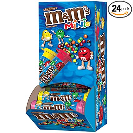 M&M's Milk Chocolate Mini's, 1.08-Ounce Tubes (Pack of 24)