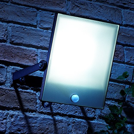 Auraglow 50W LED Motion Activated PIR Sensor Security Floodlight Outdoor Slim Profile Wall Light - 300w EQV