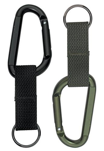 Rothco 80mm Carabiner with Webbing