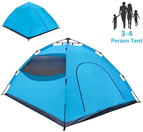 LETHMIK Backpacking Tent, Instant Automatic pop up Tent, 2-4 Person, Waterproof Lightweight Double Layer Camping Tent for Outdoor Hunting, Hiking, Climbing, Travel