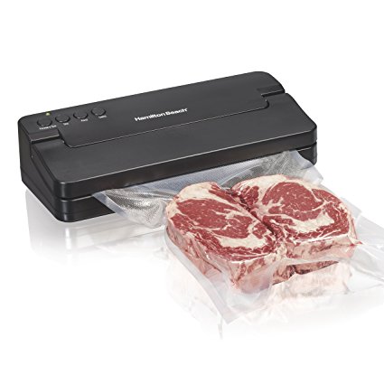 Hamilton Beach 78217 Vacuum Sealer System Nutrifresh Starter Kit, Black