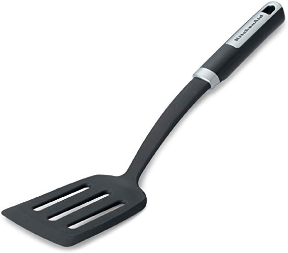 KitchenAid Gourmet Slotted Turner, Black