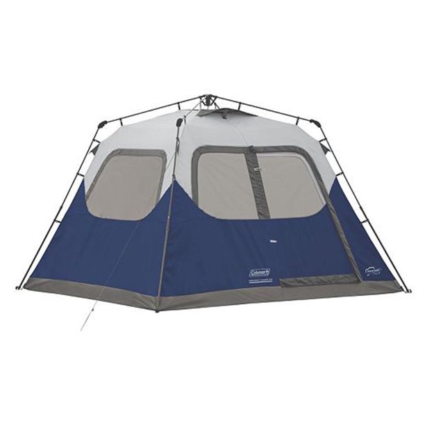 Coleman 6-Person 90 Square Foot Instant Cabin Family Camping Tent With Rainfly