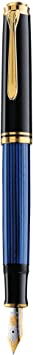 Pelikan M400 Fountain Pen, Black/Blue Fine (994939)