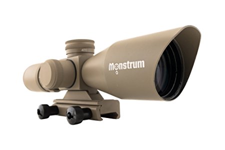 Monstrum Tactical 3-9x40 Rifle Scope with Illuminated Range Finder Reticle