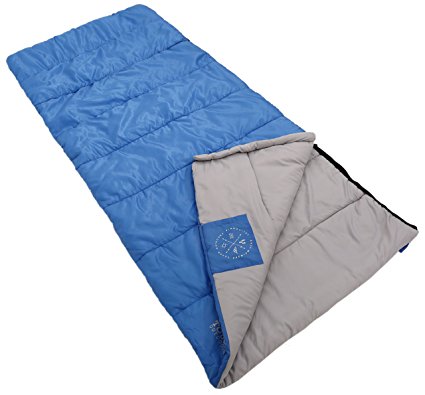 Envelope Sleeping Bag [77x34inch] - Comfort Temperature Range 40-60F for Camping and Sleepovers