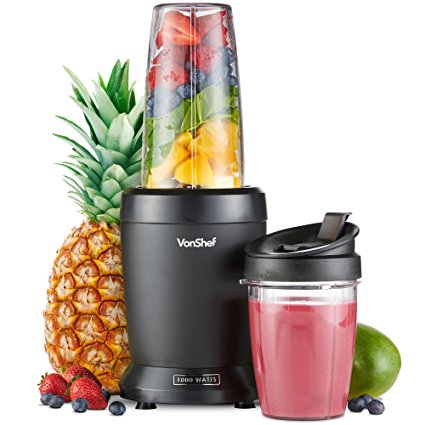 VonShef 1000W UltraBlend Personal Blender Nutrition Extractor - includes 1L Large Cup and 800ml / 27 floz cup