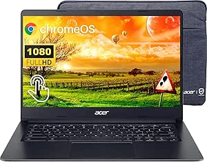 acer Chromebook 314 Laptop 2023 Newest, 14" FHD 1080P Touchscreen, Intel Celeron N4020(Up to 2.8GHz), 4GB RAM, 64GB eMMC, Intel UHD Graphics, 12.5H Long Battery, WiFi, Bluetooth, Chrome OS