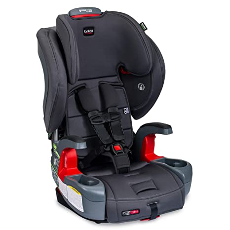 Britax Grow with You ClickTight Harness-2-Booster Car Seat, Cool N Dry - Cool Flow Moisture Wicking Fabric - 2 Layer Impact Protection - 5 Point Harness New Version of Frontier