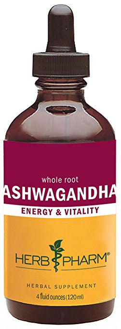 Herb Pharm Certified Organic Ashwagandha Extract for Energy and Vitality - 4 Ounce