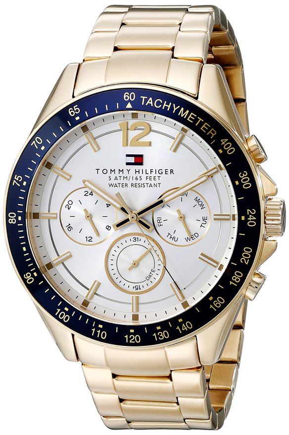 Tommy Hilfiger Men's 1791121 Sophisticated Sport Gold-Tone Stainless Steel Watch