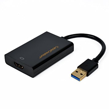 CableCreation Gold Supper Speed USB 3.0/2.0 to HDMI Adapter, Display Link Chipset, Most Compatible Deisign, Sopport up to 2560x1440, Black Color