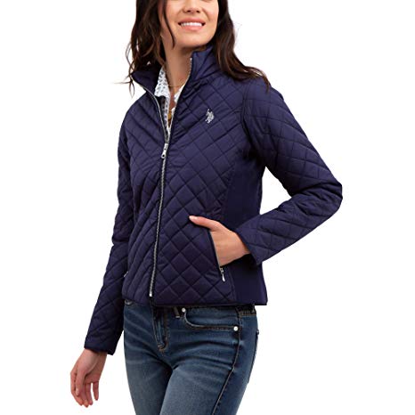 U.S. Polo Assn. Women's Quilted Moto Windbreaker Jacket