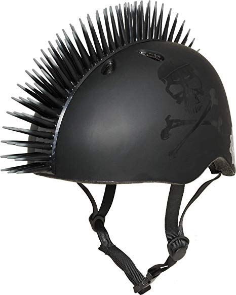 Krash Black Gator Youth Mohawk Helmet