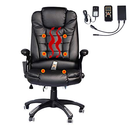 Home Office Computer Desk Massage Chair Executive Ergonomic Heated Vibrating