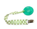 Booginhead PaciGrip Pacifier Holder Delicate Dot Green Discontinued by Manufacturer