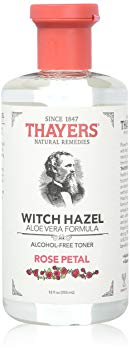 Thayers Alcohol-free Rose Petal Soothing Witch Hazel for Face & Skin with Aloe Vera, 12 oz (Pack of 3)