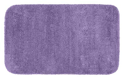 Garland Rug Traditional Plush Washable Nylon Rug, 30-Inch by 50-Inch, Purple