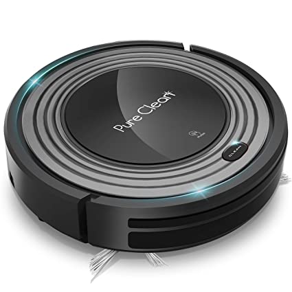Pure Clean Smart Robot Vacuum - Automatic Floor Cleaner With Mop Sweep Dust & Ability