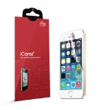 iCarez Anti-Glare Anti-Fingerprint Screen Protector for Apple iPhone 5 iPhone 5S iPhone 5C 3-Pack - Retail Packaging