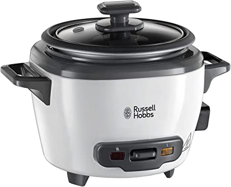 Russell Hobbs Mini Cuiseur Riz 0,4 Litres, Maintien au Chaud, Bol Antiadhésif Amovible - 27020-56