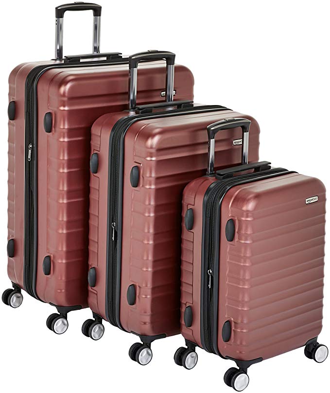 AmazonBasics Hardside Spinner Luggage - Multi-Piece Set