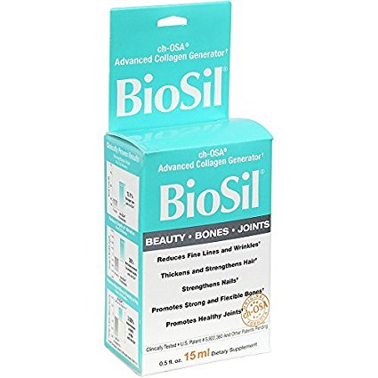 BioSil - Beauty, Bones, & Joints Liquid, Advanced Collagen Generator for Strong Hair   Nails and Healthy Skin   Joints, 60 Servings (0.5 oz)