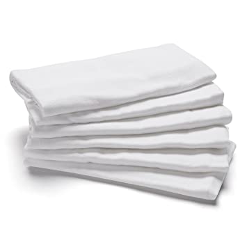 Lovjoy 100% Cotton Muslin Squares/Cheese Cloth - Pack of 6-70 x 70 cm (White)