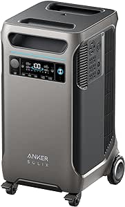 Anker SOLIX F3800 Portable Power Station, 3840Wh, LiFePO4 Batteries, Ultra-High 6000W AC Output with 120V/240V, Solar Generator for Home Backup, RVs, Emergencies, Power Outages, and Outdoor Camping (Renewed)