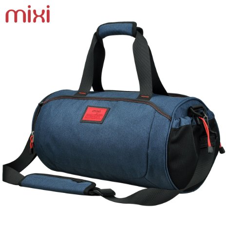 Cool NEW! MadMixi Duffel Style Carry On Sports Travel Bag/Gym Bag with Shoulder Strap, Zippered Compartments