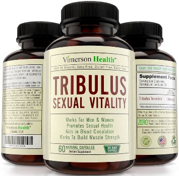 Tribulus Terrestris Sexual Vitality for Men and Women Natural Sex Drive Enhancer and Testosterone Booster Increases Energy Stamina Strength Libido Metabolism Supplement That Builds Muscle Fast