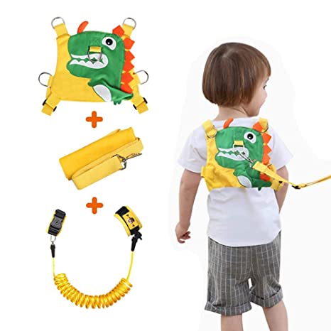 Lehoo Castle Toddler Leash for Walking, Toddler Safety Harnesses Leashes, Safety Harness with Lock for Kids, Anti Lost Wrist Link Safety Wrist Link for Toddlers